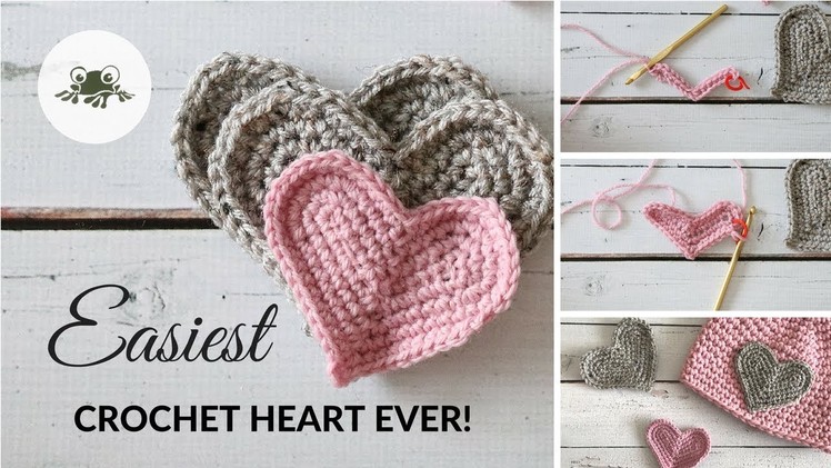 Super Easy Crochet Heart Tutorial