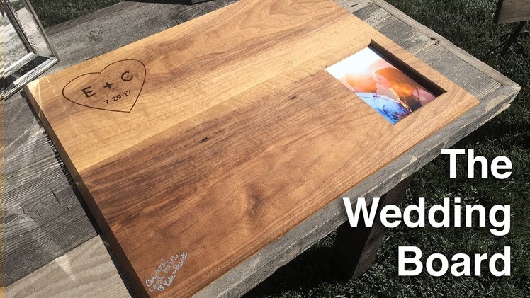 The Wedding Board | Making a Wooden Guest Book