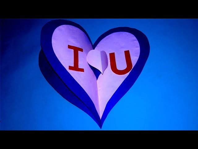 Valentine's Day Special Heart shape Popup Card●DIY Handmade 3D Heart Love Card For Valentine's Day