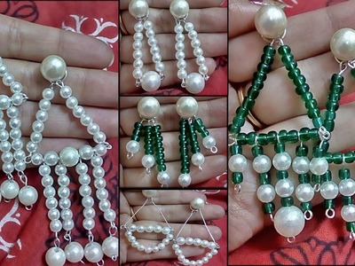 #109 How to make pearl Earrings for Office.Collage going Girls | Diy | Jewellery Making | Jewelry