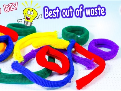 Best out of waste from old hair rubber bands| DIY crafts idea | Artkala 410