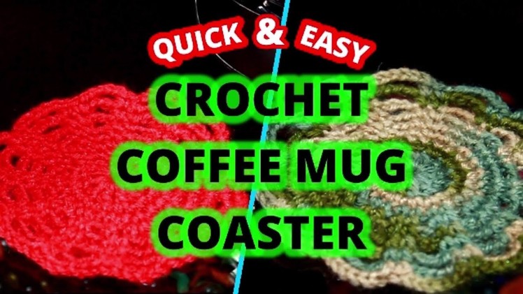 CROCHET COFFEE MUG COASTER PATTERN | HUWC