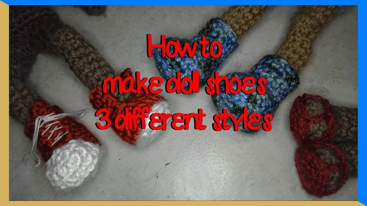 Crochet Doll Shoes Tutorial Part 1