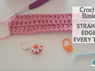 Crochet For Absolute Beginners Series Part 6 - How to Crochet Straight Edges (CC Available)