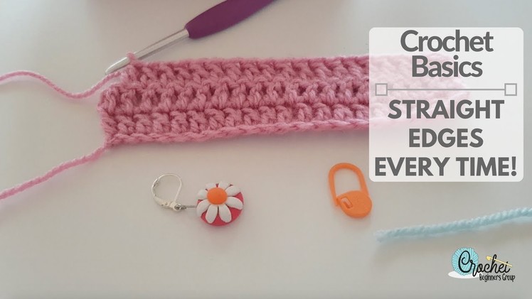 Crochet For Absolute Beginners Series Part 6 - How to Crochet Straight Edges (CC Available)