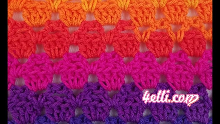 Crochet Sultan Stitch Tutorial (GR)