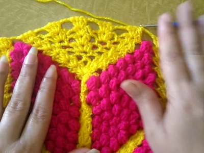 Crochet table mat#woolen thalposh# in marathi # लोकरीचा रूमाल# प्रकार 6 # भाग 3