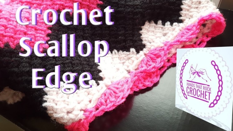 Crochet VERY EASY Scallop Border PINK GALORE ☆HandsThatRockCrochet