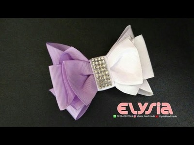 Cute Kanzashi Hair Bow - Ribbon Bow | DIY by Elysia Handmade