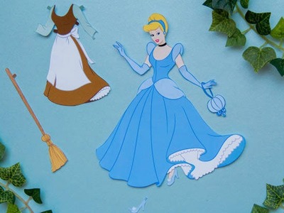 DISNEY PRINCESS : How To Make Cinderella Paper Doll For Kids From papercraft 99