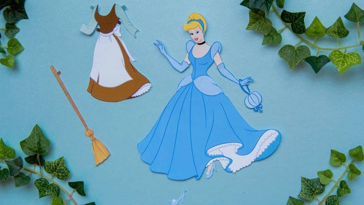 DISNEY PRINCESS : How To Make Cinderella Paper Doll For Kids From papercraft 99