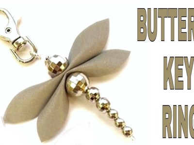 Diy Butterfly || diy Butterfly key chain.ring by pearls