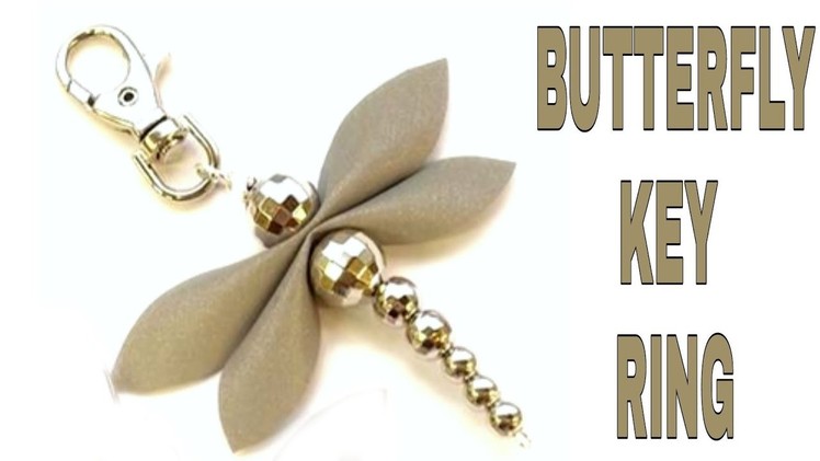 Diy Butterfly || diy Butterfly key chain.ring by pearls