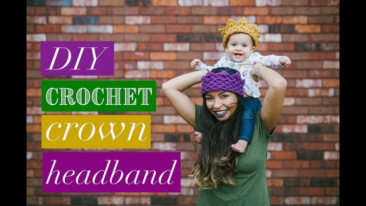 DIY Crochet Crown Headband