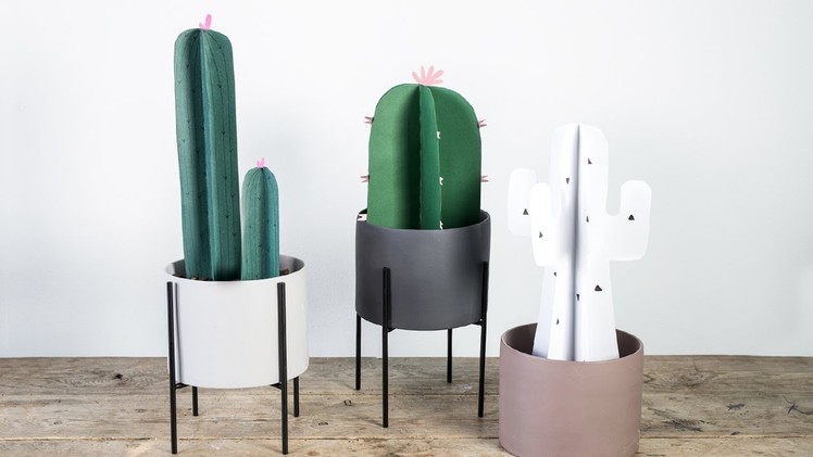 DIY : Fold your own paper cactuses by Søstrene Grene