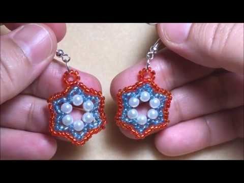 DIY - Hexagon Beaded Earring - Pearl and Beads