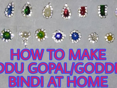 DIY- HOW TO MAKE LADDU GOPAL.BAL GOPAL.ALL GODDESS BINDI AT HOME