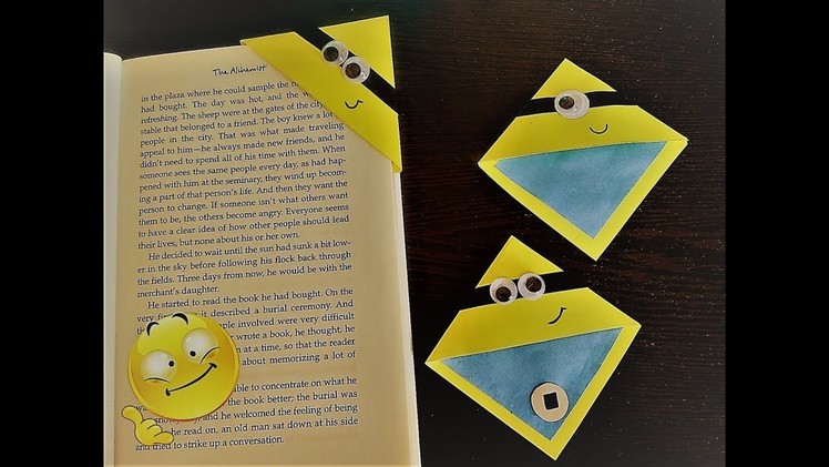 DIY Minion Bookmark I How to make minion bookmark easy I DIY corner bookmark