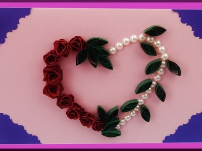 DIY | Quilling | Rosen Karte basteln | Valentines. mothers day card | Paper roses. flowers