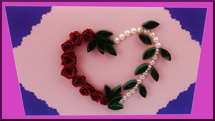 DIY | Quilling | Rosen Karte basteln | Valentines. mothers day card | Paper roses. flowers