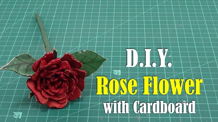 DIY: Rose with Cardboard - How to Make