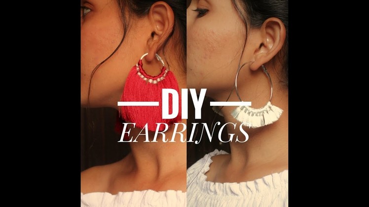 DIY : simple and easy earrings |  tassel earrings || Sneha Sharma