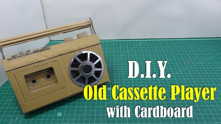 DIY: Vintage Cassette Player with Cardboard - How to Make