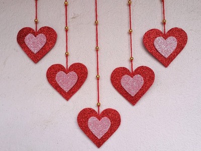 DIY: Wall Hanging Idea!!! How to Make Beautiful Wall Hanging for Valentines Decoration!!!