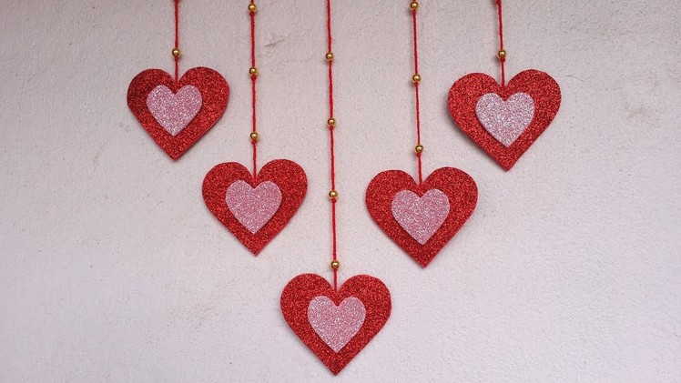 DIY: Wall Hanging Idea!!! How to Make Beautiful Wall Hanging for Valentines Decoration!!!