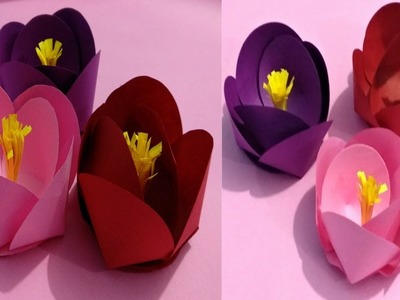 Easy Paper Flower.DIY paper craft.flower for wall backdrop decoration