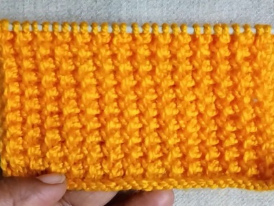 Easy Single Color Knitting Pattern No.115|Hindi