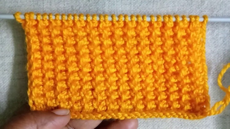 Easy Single Color Knitting Pattern No.115|Hindi