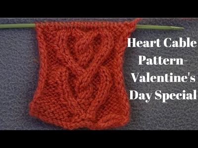 Heart Cable Knitting Pattern || Heart Sweater Knitting Pattern || Valentine's Day Special.