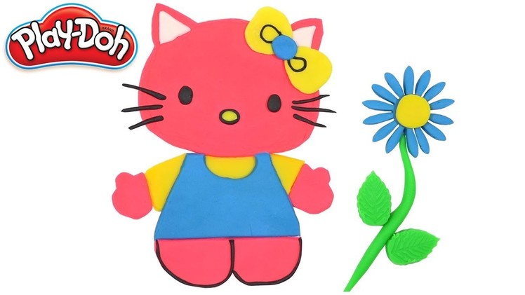 Hello Kitty How To Make With Play Doh. DIY Crafts for Kids. Clay Modeling Children