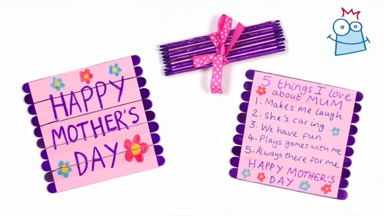 How to Create a Mother's Day Folding Pop Stick Card
