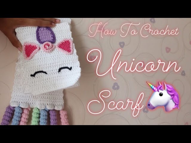 How To Crochet CUTE UNICORN Scarf ever!!! (Part 1) For Beginner. Milky Cookie
