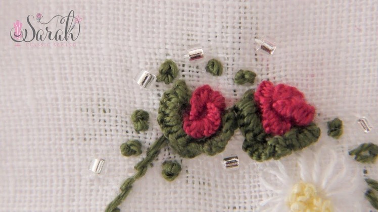 How to embroider a Natural Cast-On Rose | Detailed visuals and concise tutorial