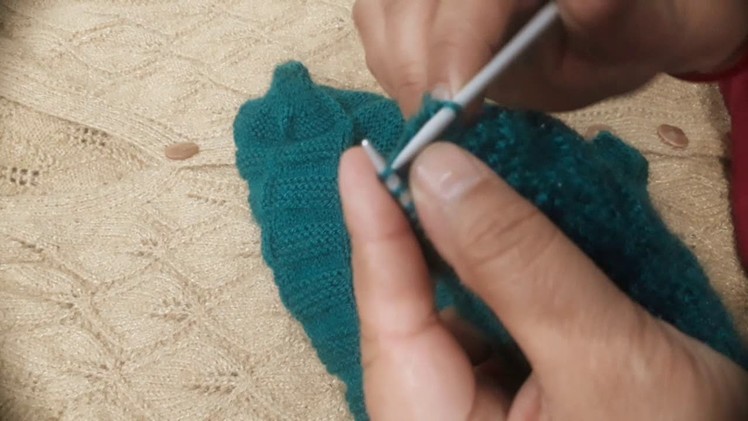 How to knit ladies half sleeve jacket part 2