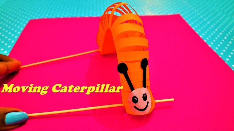 How to make a caterpillar that moves- Easy craft for kids