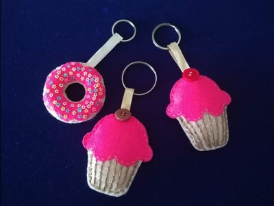 How to make a | Cupcakes | Key Ring | out of | Felt