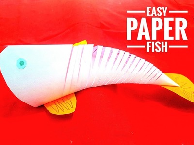 How to make a moving fish - Easy paper craft for Kids