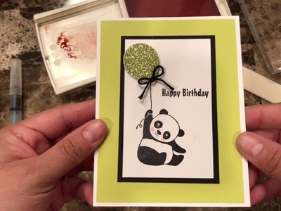 How to make a quick and easy card using Party Pandas
