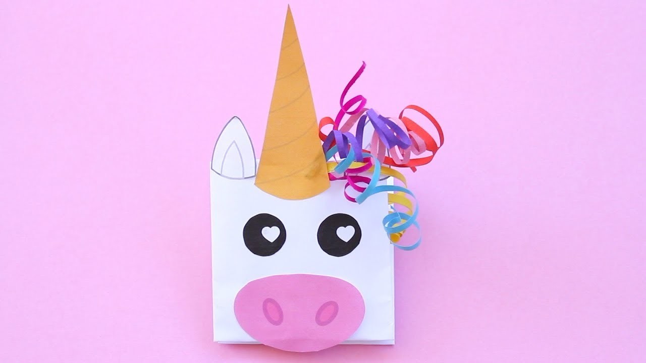 how to make a unicorn paper puppet for valentines day