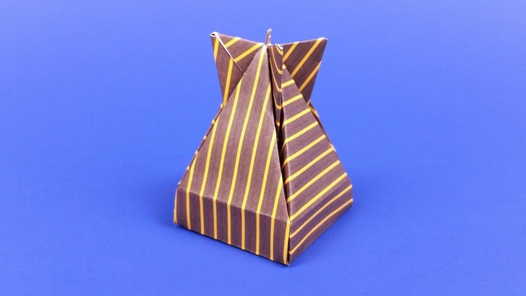 How to make an Origami Dropbox, a cool paper gift box designed by José Meeusen