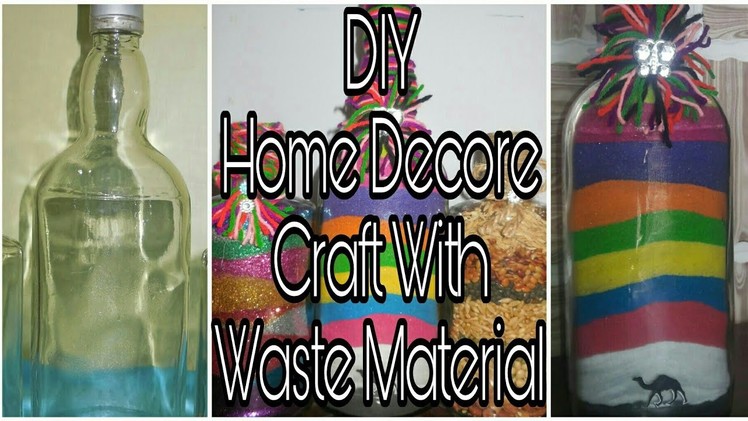 How to make best use of waste empty bottel | DIY Home Decore Craft With Waste Materials | ಕಸದಿಂದ ರಸ