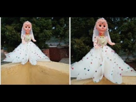 How to make decorate doll in fancy design. गुड़िया को सजाने का खूबसूरत फैंसी डिजाइन
