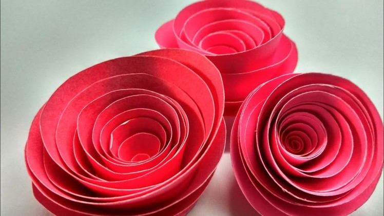How to make easy paper roses