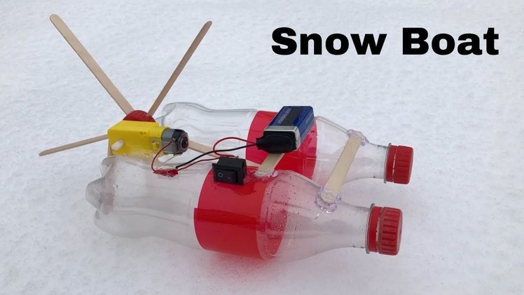 How to Make Electric Snow Boat - Amazing Toy