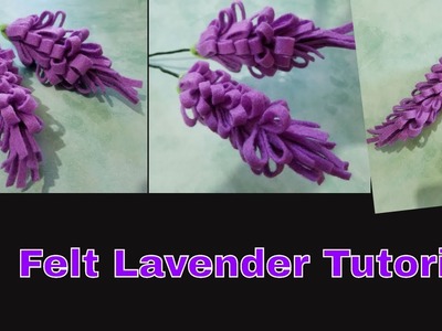 How to Make Felt Lavender Flower Tutorial