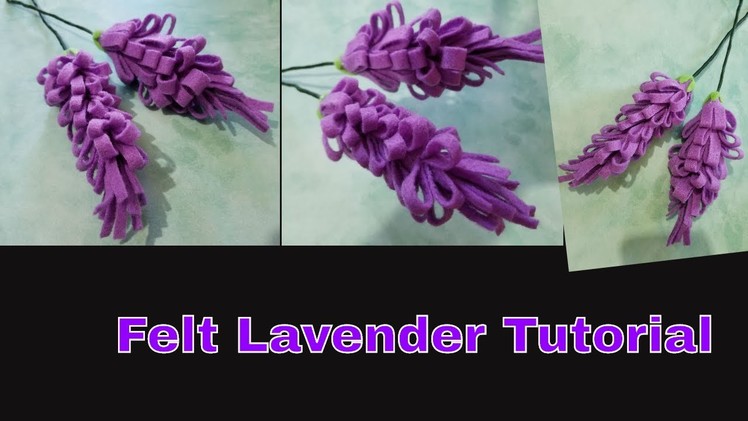 How to Make Felt Lavender Flower Tutorial